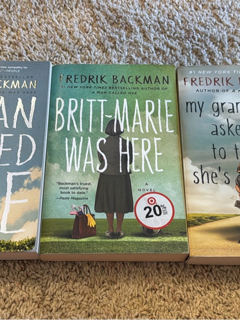 Britt-Marie Was Here by Fredrik Backman - Green Cover